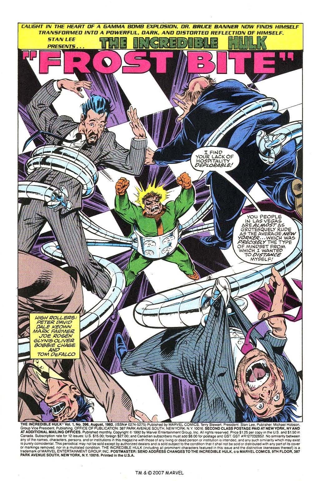 Hulk (1962) - Marvel Comics (396 - Aug 1992) comic book collectible - Main Image 3