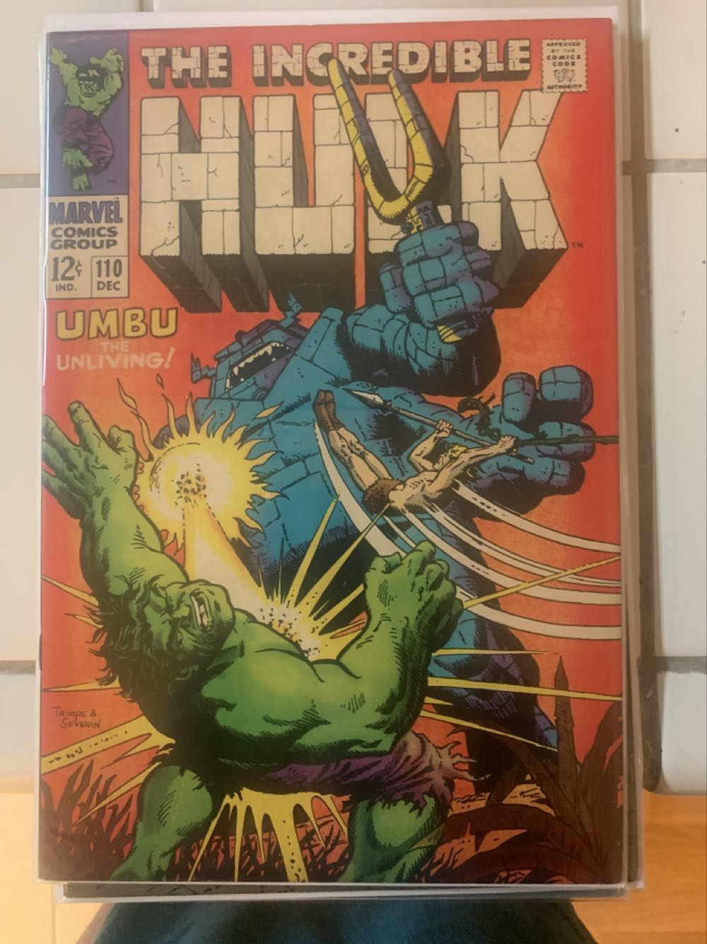 Incredible Hulk (Vol 1 - Marvel Comic Group (110 - Dec 1968) comic book collectible - Main Image 3
