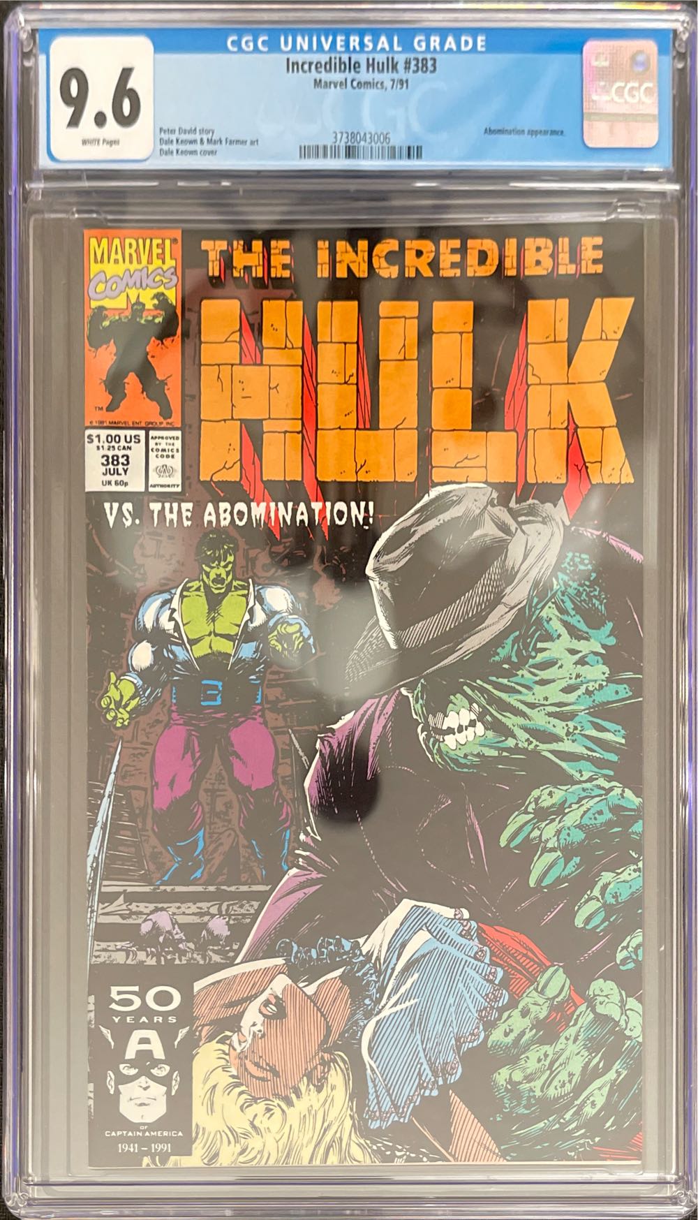 The Incredible Hulk - Marvel Comics (383 - Jul 1991) comic book collectible - Main Image 3