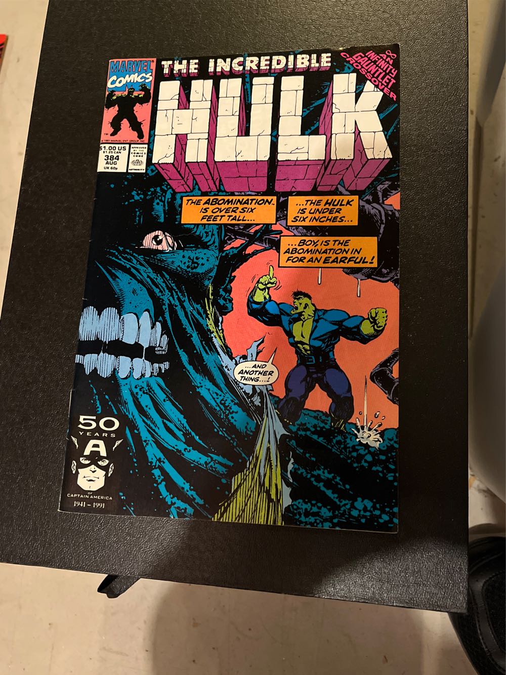 The Incredible Hulk - Marvel Comic Group (384 - Aug 1991) comic book collectible - Main Image 2