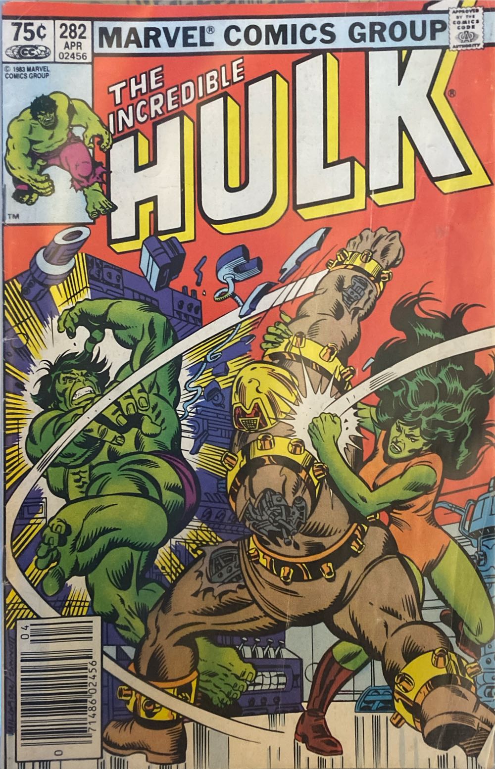Incredible Hulk, The - Marvel Comics Group (282 - Apr 1983) comic book collectible [Barcode 07148602456904] - Main Image 2