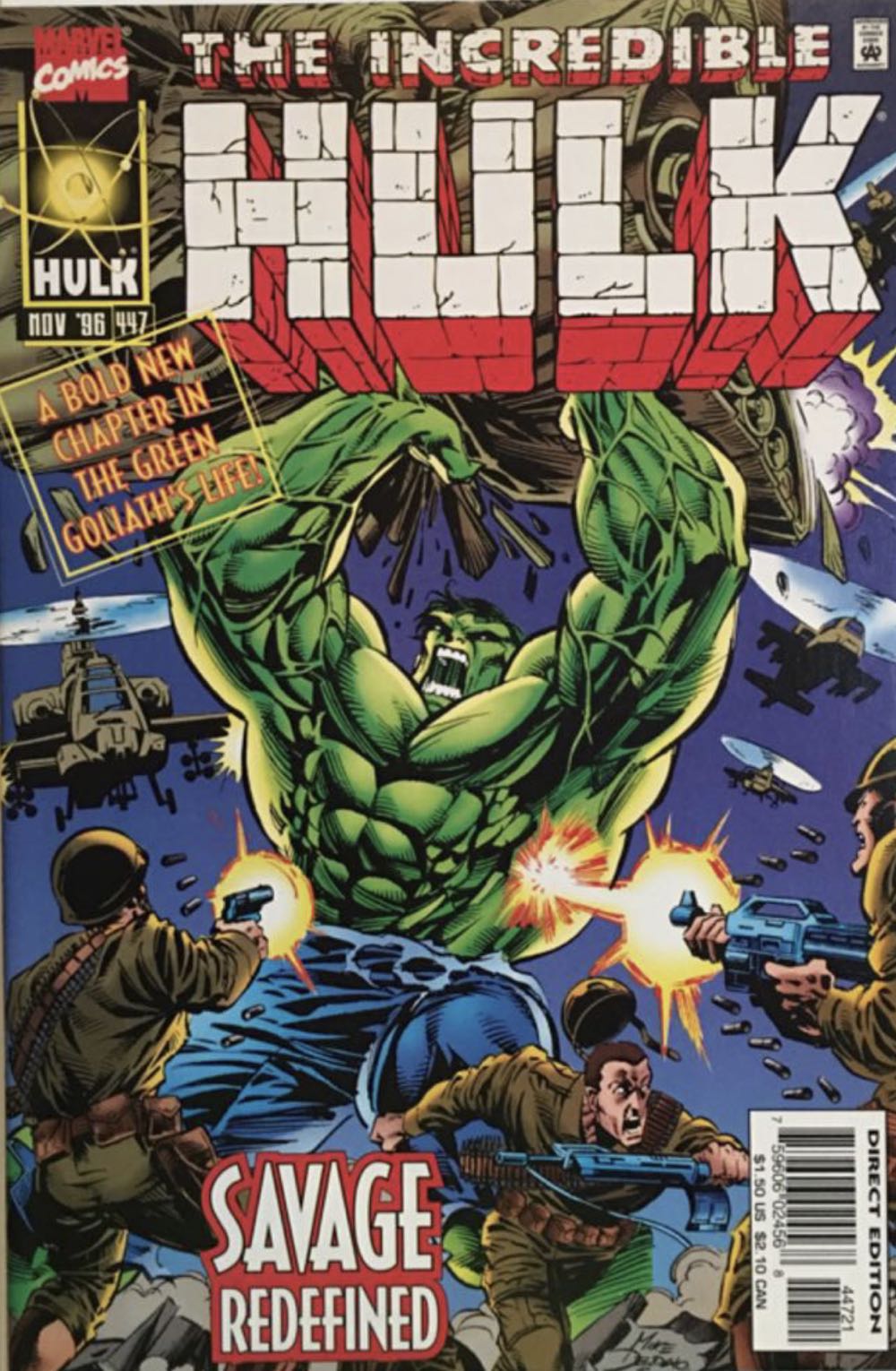 The Incredible Hulk (Vol. 1) - Marvel Comics Group (447 - Nov 1996) comic book collectible [Barcode 75960602456844721] - Main Image 2