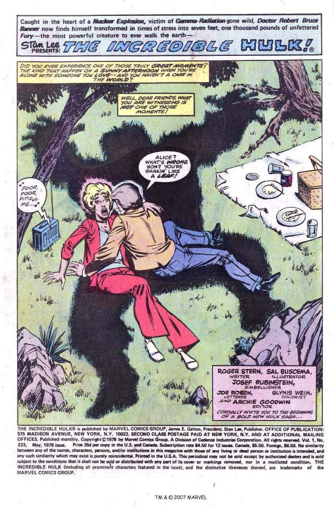 Incredible Hulk, The - Marvel Comics Group (223 - May 1978) comic book collectible [Barcode 9780785107903] - Main Image 4