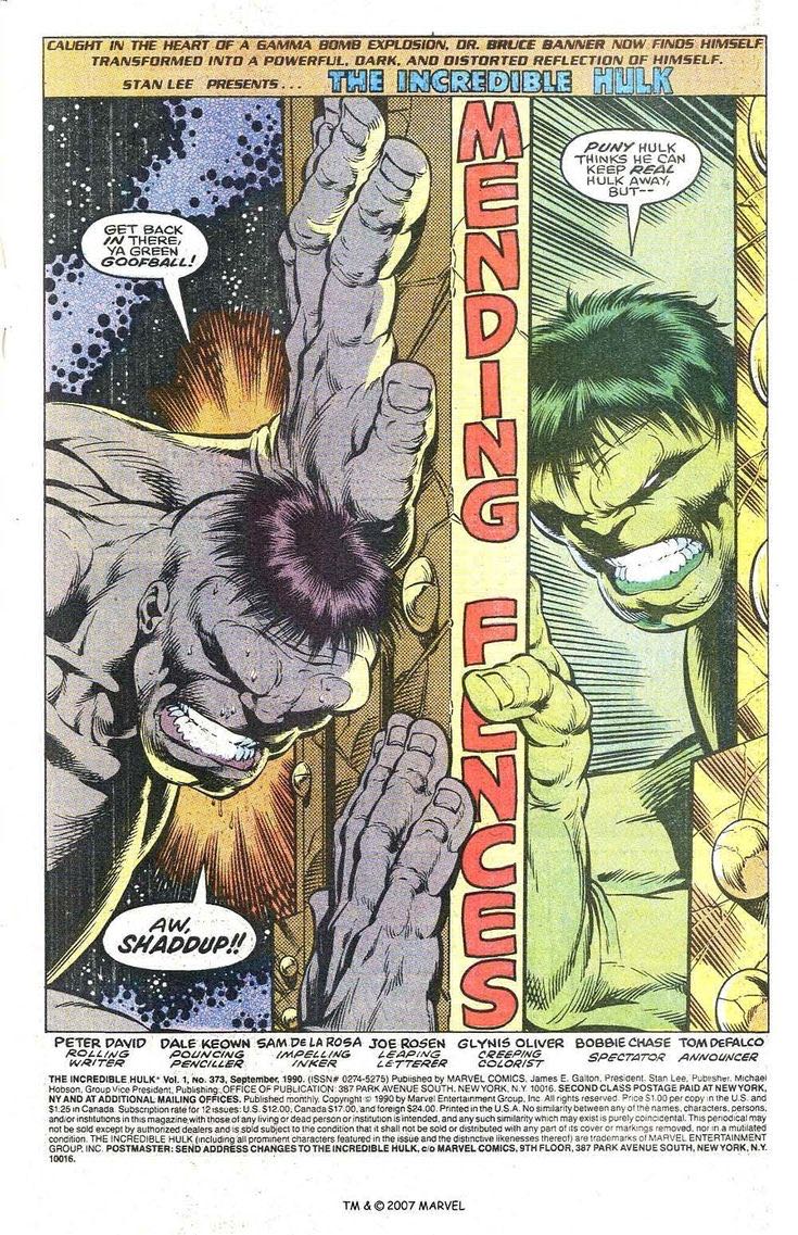 Incredible Hulk - Marvel (374 - Oct 1990) comic book collectible [Barcode 071486024569] - Main Image 4