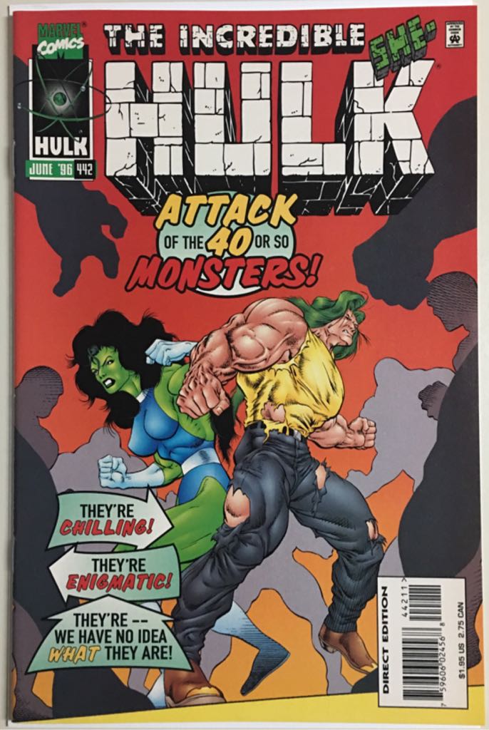 Incredible Hulk(1996), The - Marvel (442 - Jun 1996) comic book collectible [Barcode 75960602456844211] - Main Image 1