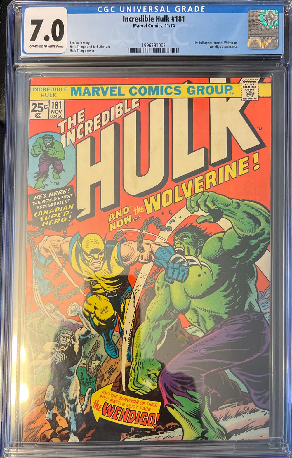 The Incredible Hulk - Marvel Comics Group (180 - 11/1974) comic book collectible - Main Image 2