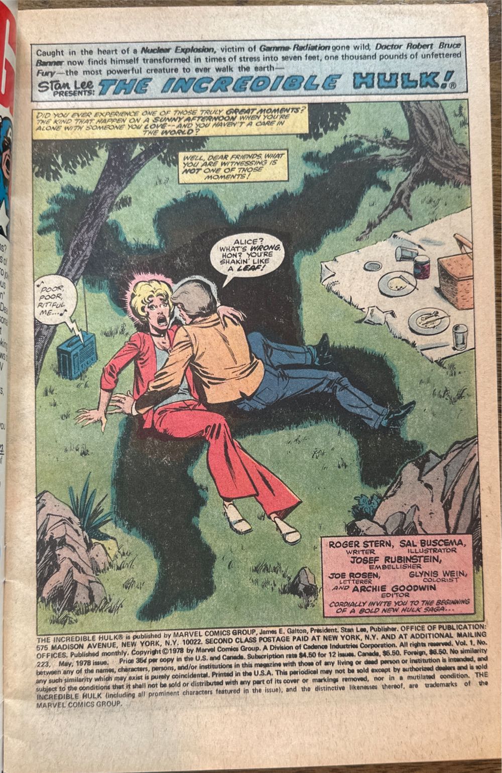 The Incredible Hulk - Marvel Comics Group (223) comic book collectible - Main Image 2