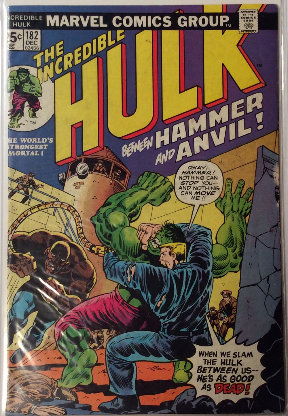 The Incredible Hulk - Marvel Comics (182 - 12/1974) comic book collectible - Main Image 2