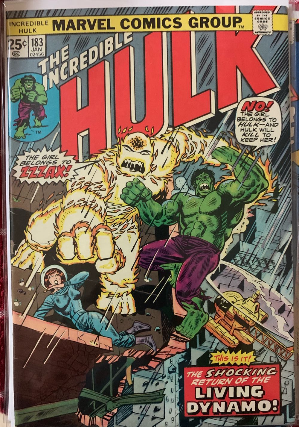 The Incredible Hulk - Marvel Comics (183 - 01/1975) comic book collectible - Main Image 2