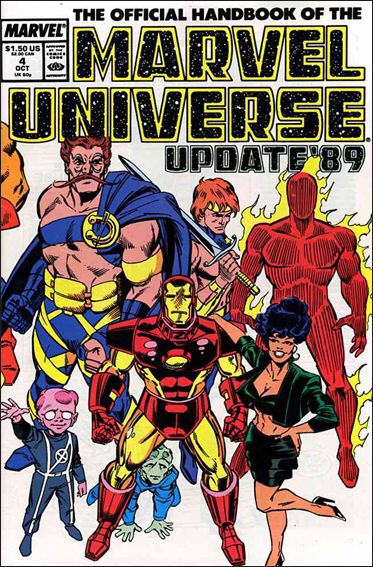 Marvel: The Official handbook of the Marvel Universe: Update ‘89 - Marvel Comics (4 - Oct 1989) comic book collectible [Barcode 071486020349] - Main Image 1