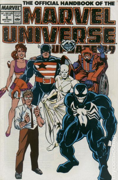 official handbook of the Marvel Universe:Update 89, The - Marvel Comics (8 - Dec 1989) comic book collectible [Barcode 071486020349] - Main Image 1
