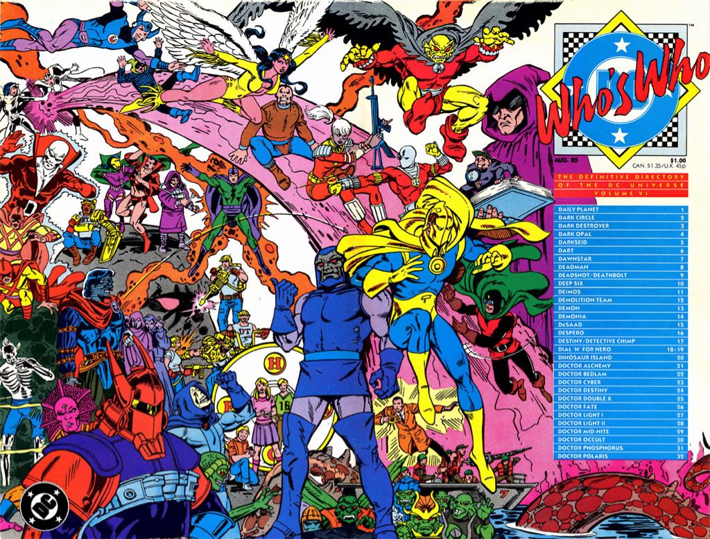 Who’s Who : The Definitive Directory Of The DC Universe - DC Comics (6 - Aug 1985) comic book collectible [Barcode 070989312517] - Main Image 2