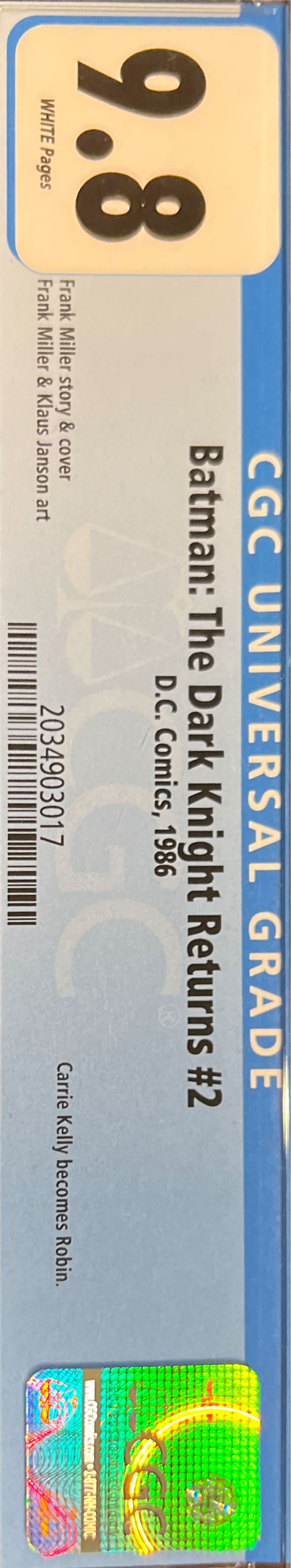 Batman: The Dark Knight Returns - DC (2 - Apr 1986) comic book collectible [Barcode 9780907610908] - Main Image 3