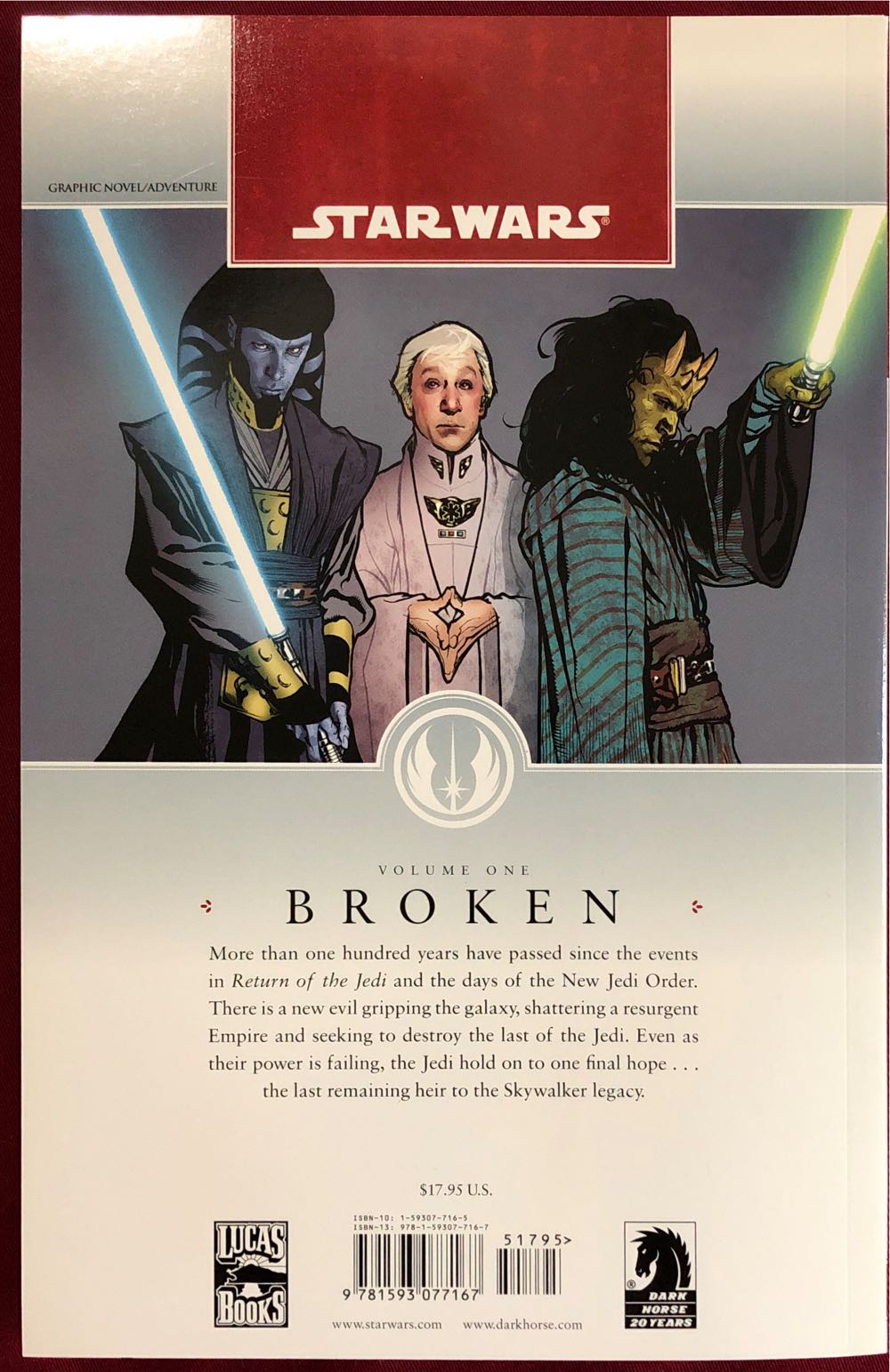 Star Wars: Legacy Vol. 1 - Broken - Dark Horse Comics (1) comic book collectible [Barcode 9781593077167] - Main Image 2