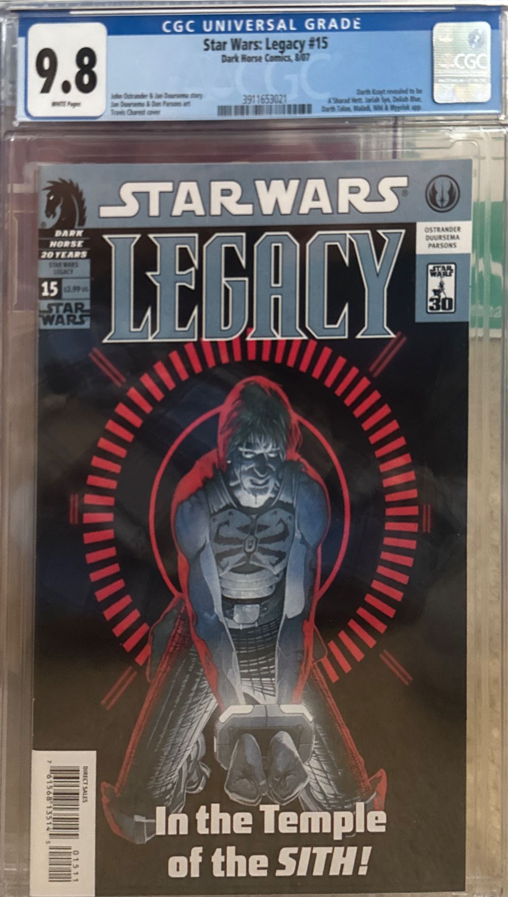Star Wars: Legacy - Dark  Horse Comics (15 - Sep 2007) comic book collectible [Barcode 76156813514501511] - Main Image 2