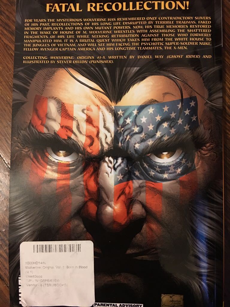 Wolverine Origins  comic book collectible [Barcode 9780185122216] - Main Image 2