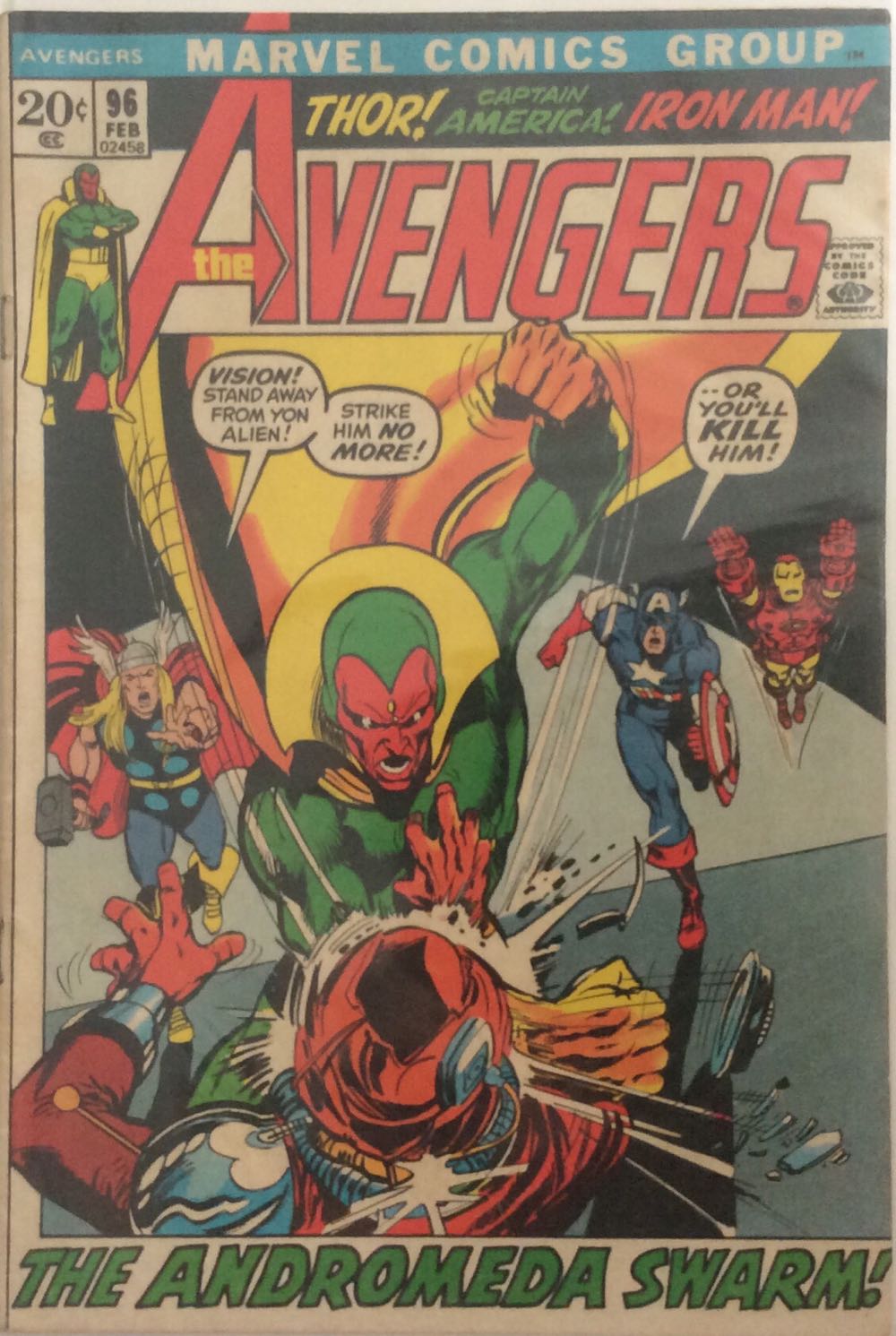 Avengers - Marvel Comics Group (96 - 02/1972) comic book collectible [Barcode 759606070152] - Main Image 3