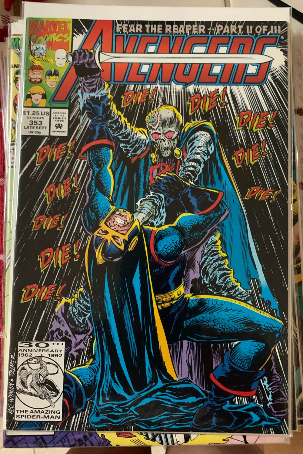 The Avengers - Marvel Comics (353 - Sep 1992) comic book collectible [Barcode 759606070152] - Main Image 2