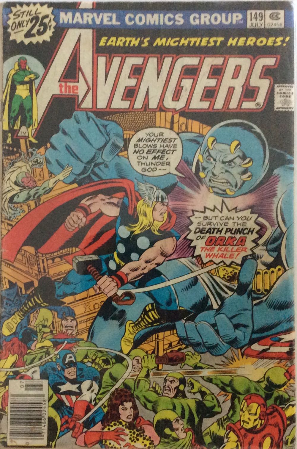 Avengers - Marvel comics (149 - Jul 1976) comic book collectible [Barcode 759606070152] - Main Image 2