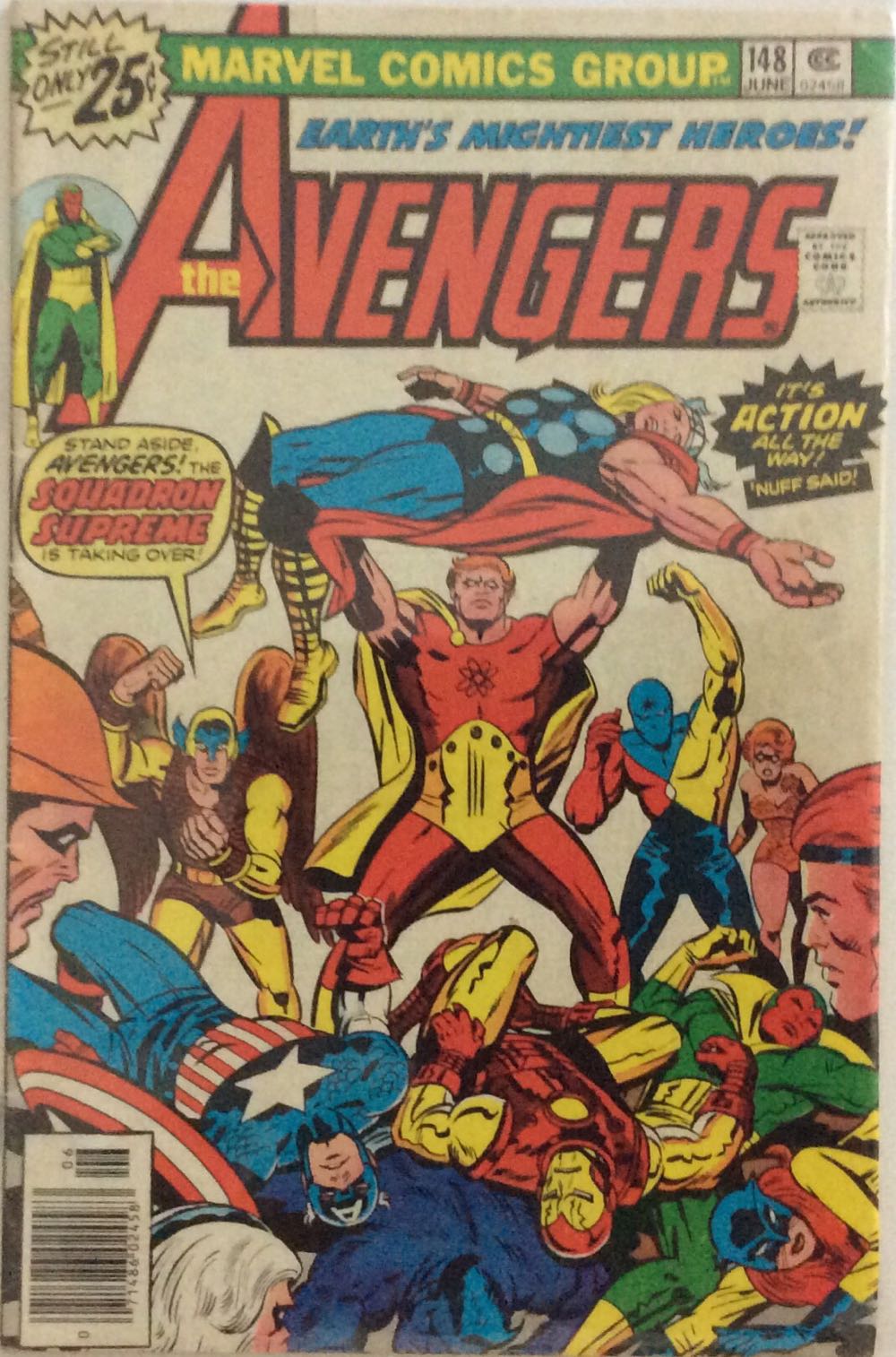 The Avengers - Marvel Comics (148 - Jun 1976) comic book collectible [Barcode 759606070152] - Main Image 2
