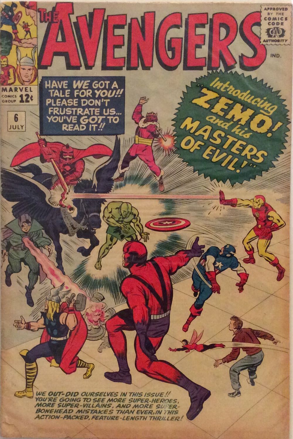 The Avengers - Marvel Comics (6 - Jul 1964) comic book collectible - Main Image 2