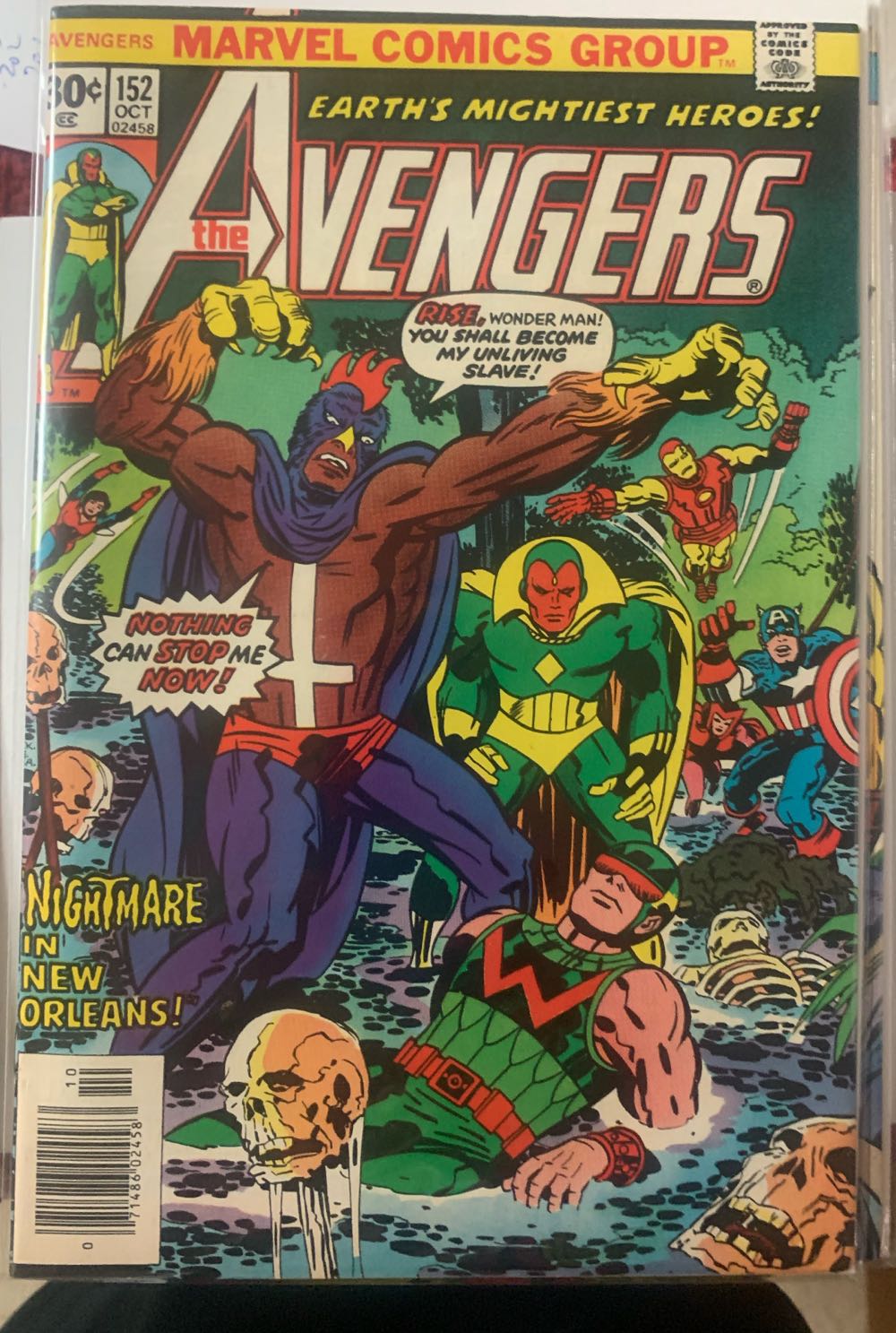 Avengers #152 - Marvel (152 - Oct 1976) comic book collectible [Barcode 071486024583] - Main Image 2