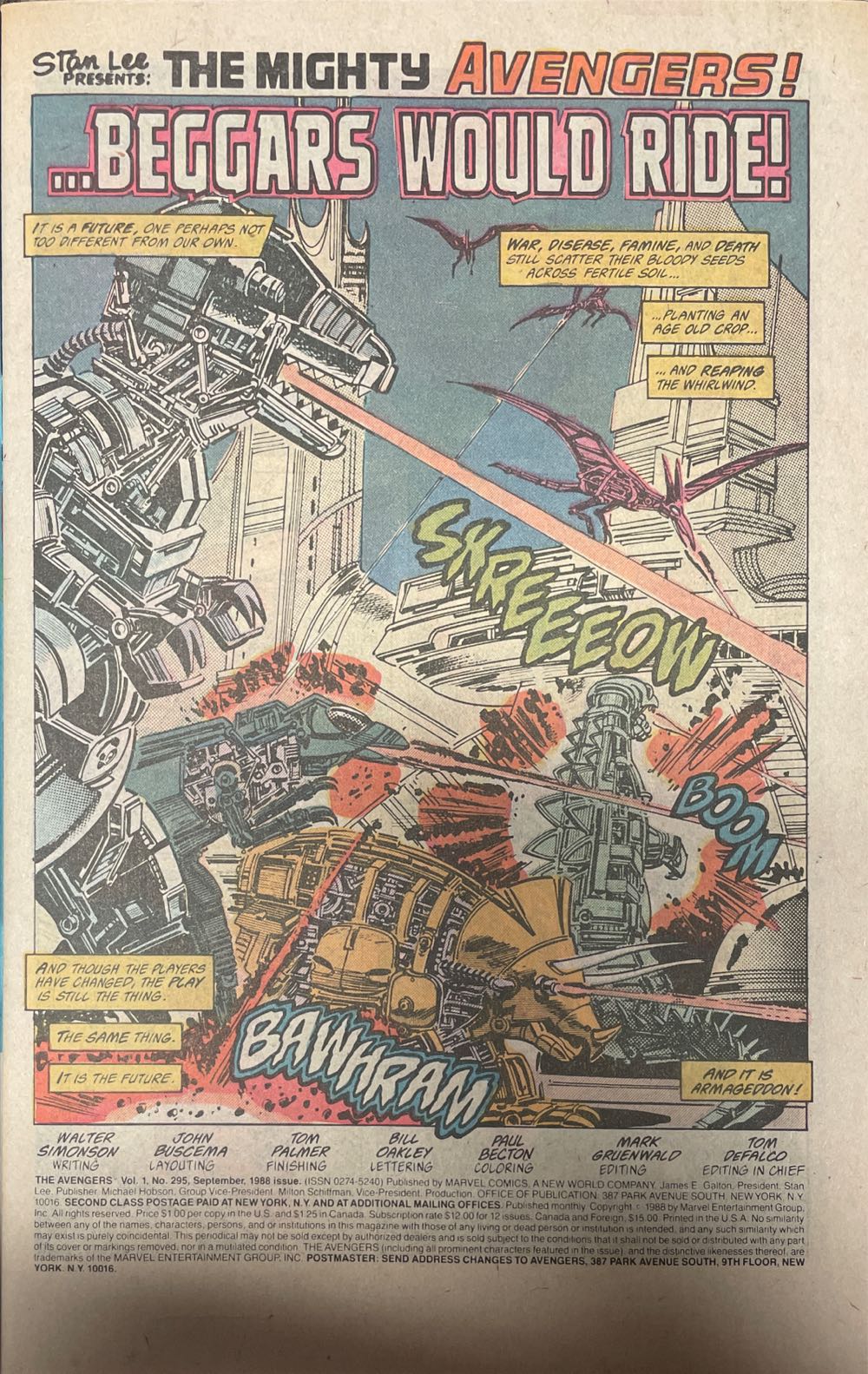 The Avengers - Marvel (295 - Sep 1988) comic book collectible - Main Image 2