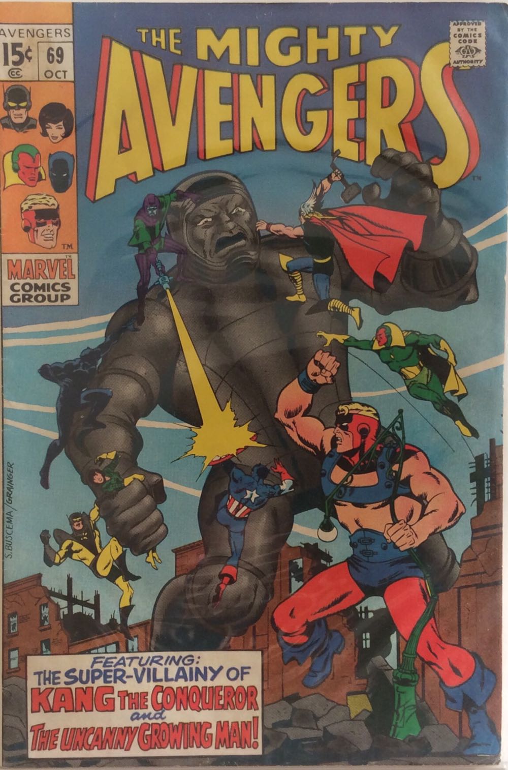 The Avengers, Vol. 1 - Marvel Comcs (69 - Oct 1969) comic book collectible - Main Image 2
