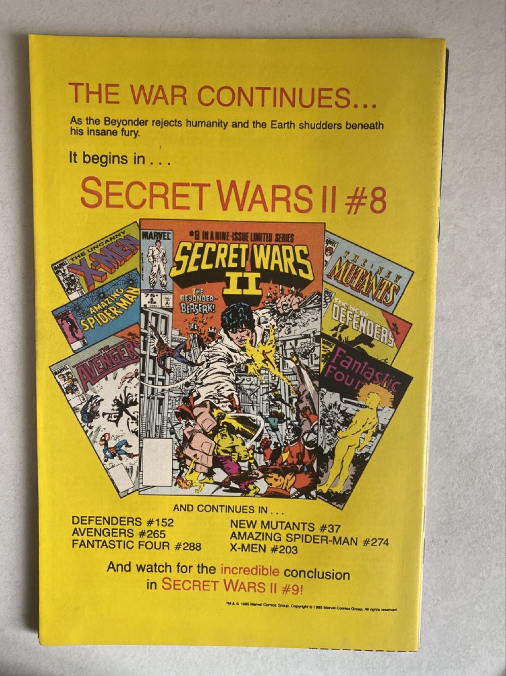 The Avengers - Marvel Comics (264 - Feb 1985) comic book collectible [Barcode 071486024583] - Main Image 2