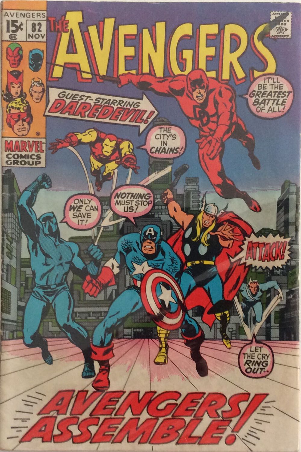 Avengers - Marvel (82 - Nov 1970) comic book collectible - Main Image 3