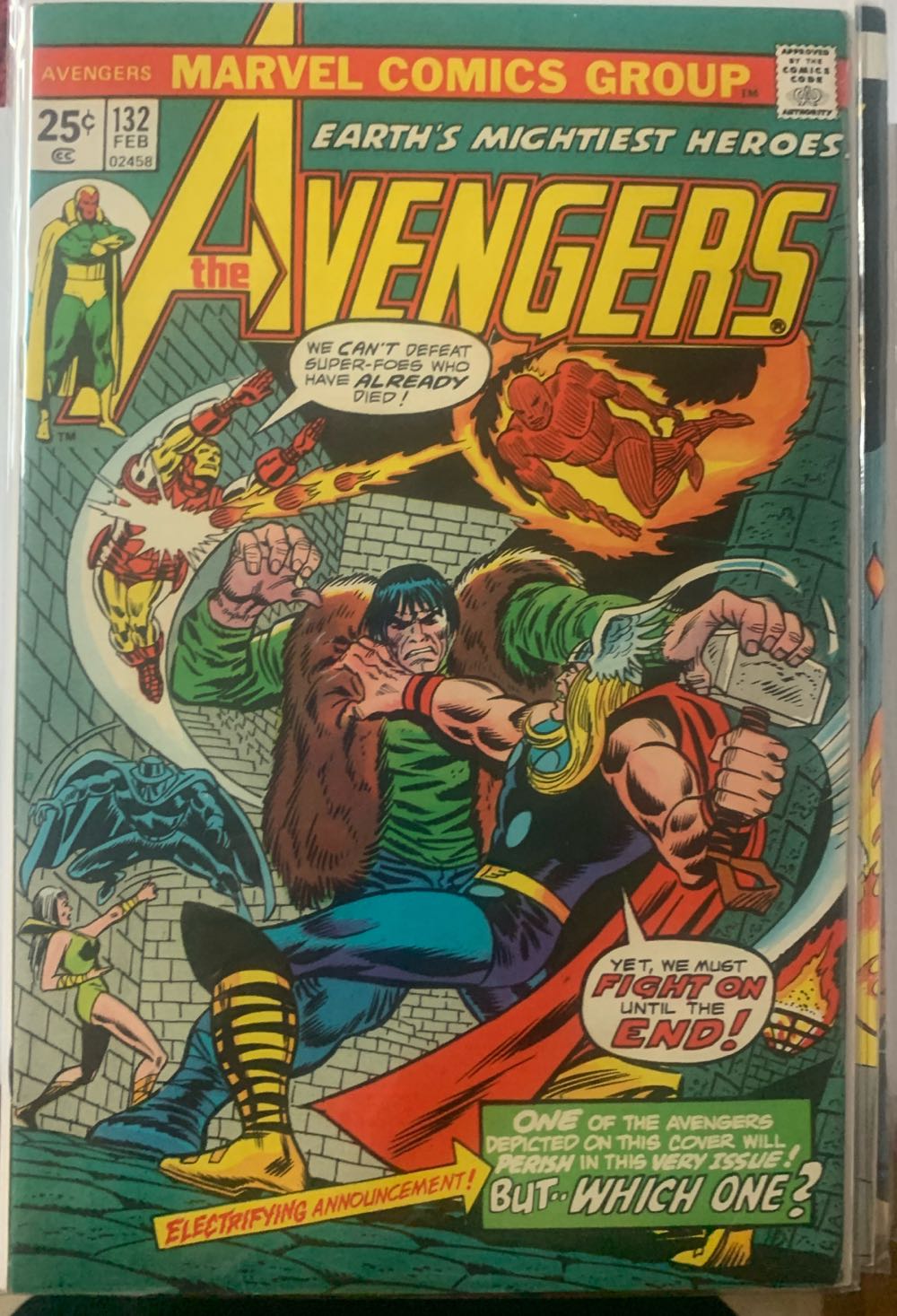 Avengers, The - Marvel (132 - Feb 1974) comic book collectible - Main Image 3