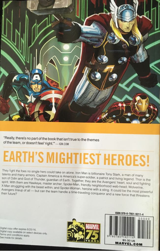 Avengers Vol. 1 - Marvel Comics (1-6 - Jan 2014) comic book collectible [Barcode 978078519211450500] - Main Image 2