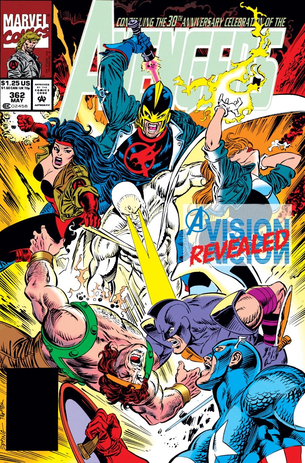 Avengers - Marvel Comics (362 - May 1993) comic book collectible [Barcode 00928102458305] - Main Image 2