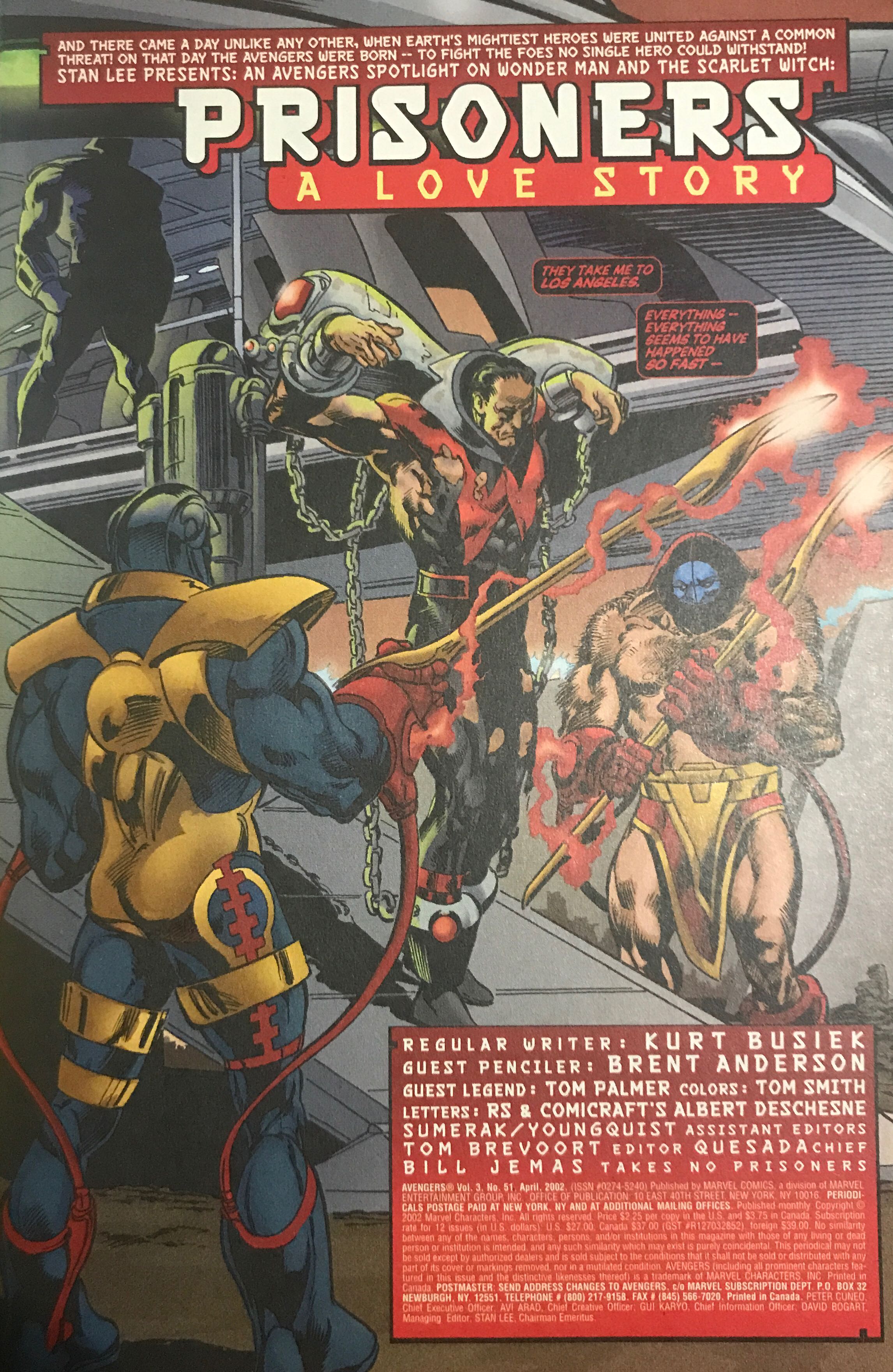 The Avengers vol3 - Marvel (51 - Apr 2002) comic book collectible [Barcode 75960604458005111] - Main Image 2