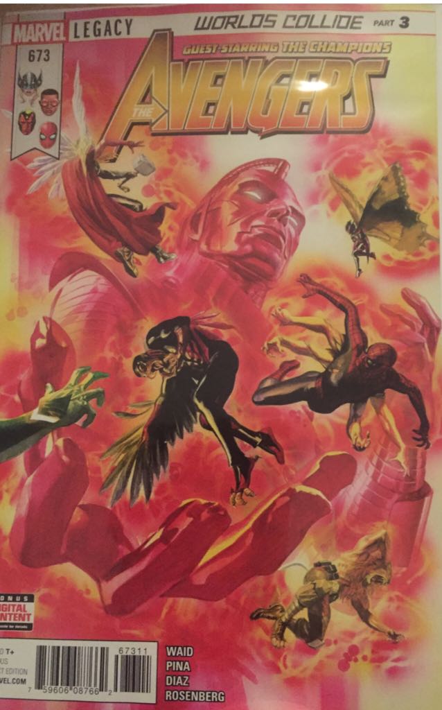 The Avengers Vol. 1 - Marvel Comics (673 - Jan 2018) comic book collectible [Barcode 75960608766267311] - Main Image 1