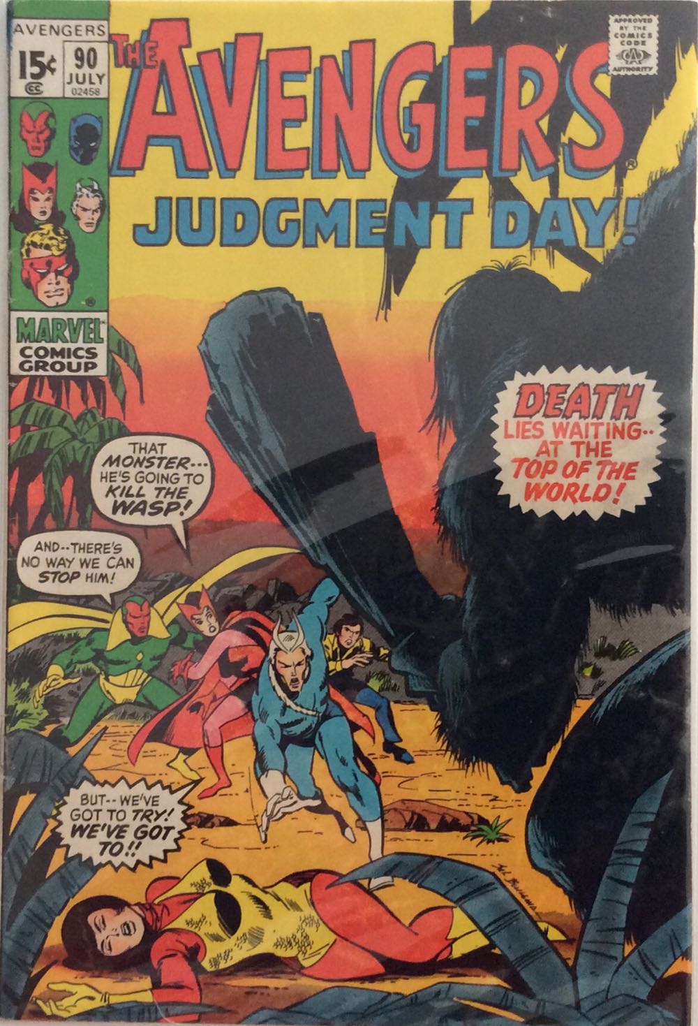 The Avengers - Marvel (90 - Jul 1971) comic book collectible - Main Image 2