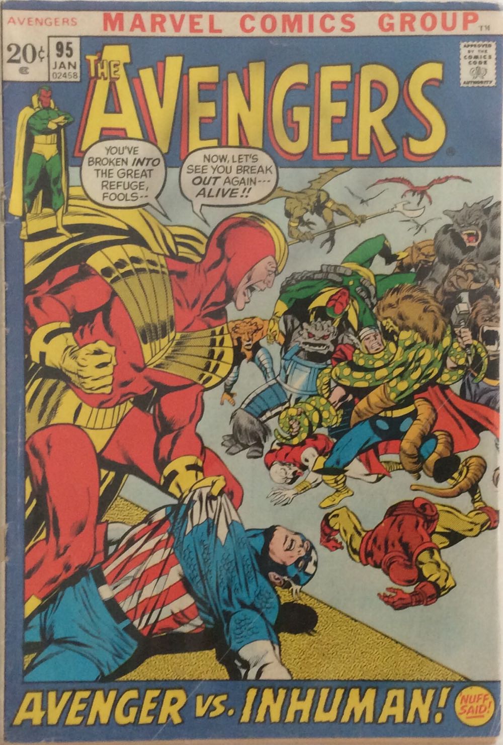 The Avengers - Marvel Comics (95 - Jan 1972) comic book collectible - Main Image 2