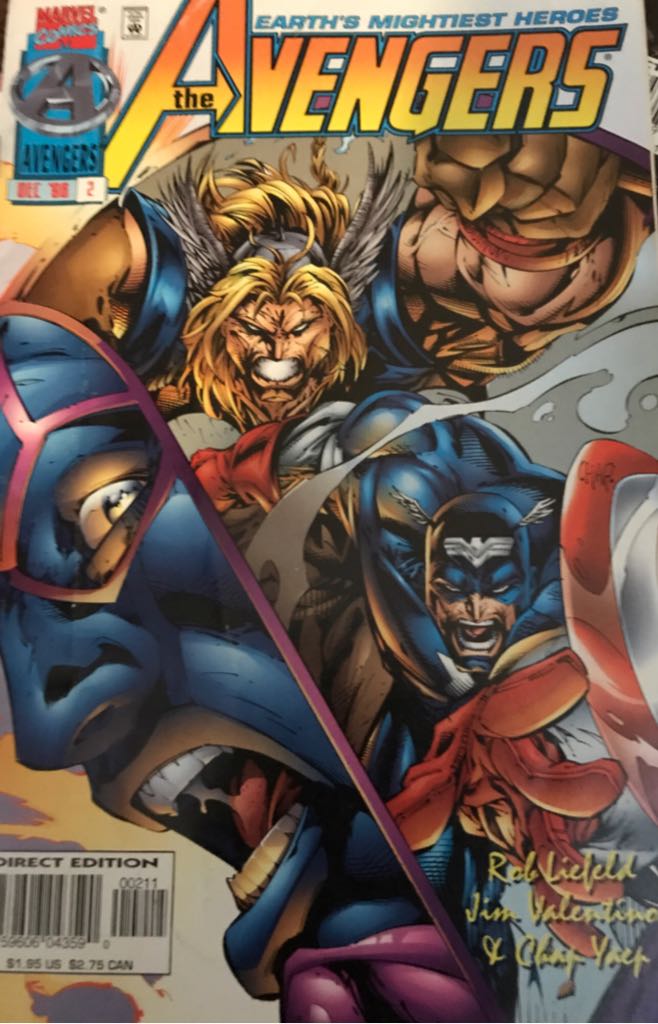 The Avengers (Vol. 2) Signed By Rob Liefeld - Marvel/Image Comics (2 - Dec 1996) comic book collectible - Main Image 1