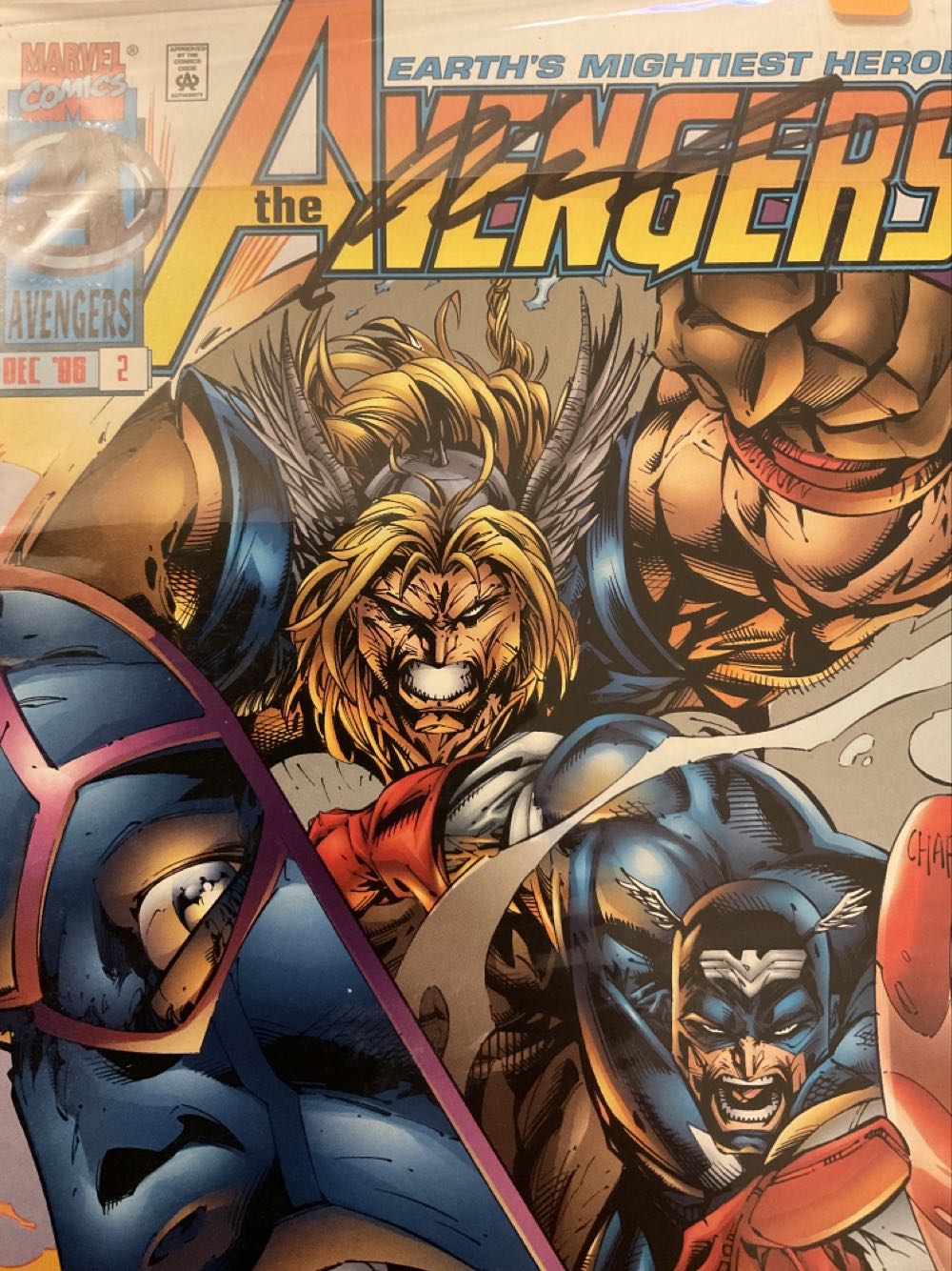 The Avengers (Vol. 2) Signed By Rob Liefeld - Marvel/Image Comics (2 - Dec 1996) comic book collectible - Main Image 2