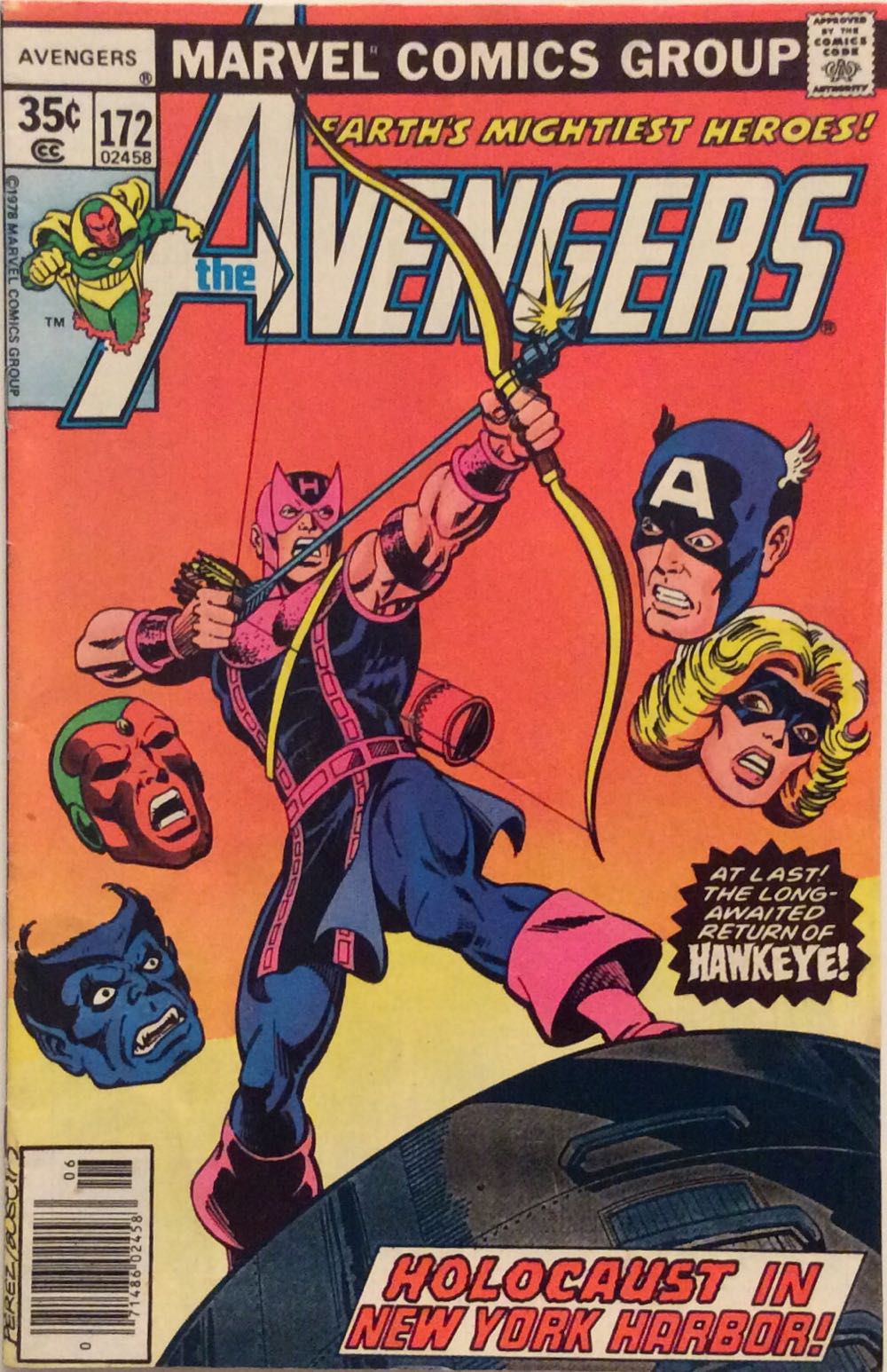 The Avengers - Marvel Comics (172 - Jun 1978) comic book collectible - Main Image 2