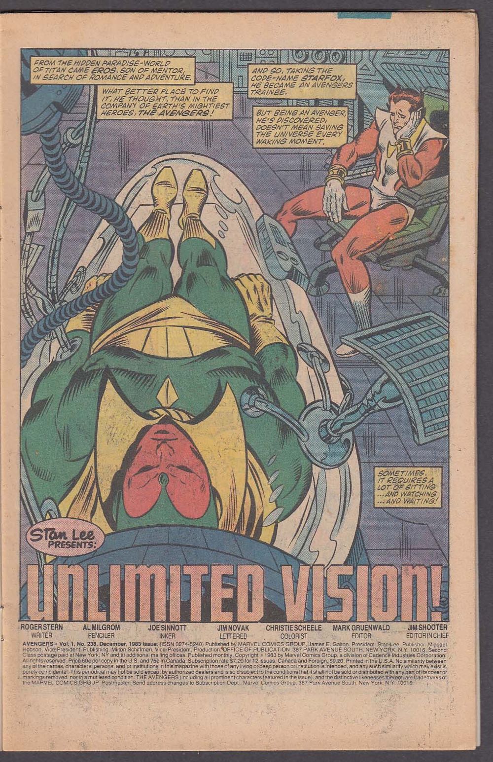 The Avengers - Marvel (238 - Dec 1983) comic book collectible - Main Image 3