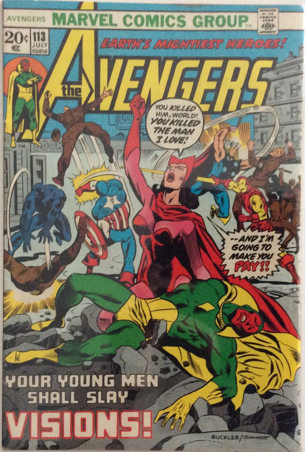The Avengers - Marvel Comics (113 - Jul 1973) comic book collectible - Main Image 2