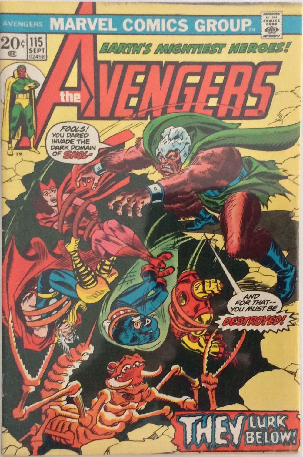 The Avengers - Marvel Comics (115 - Sep 1973) comic book collectible - Main Image 2