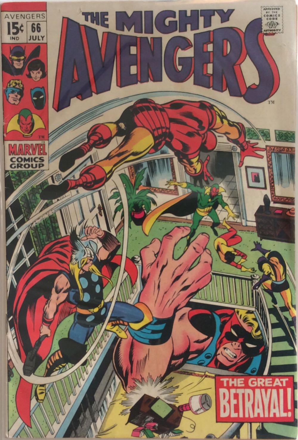 The Avengers - Marvel Comics (66 - 07/1969) comic book collectible - Main Image 2