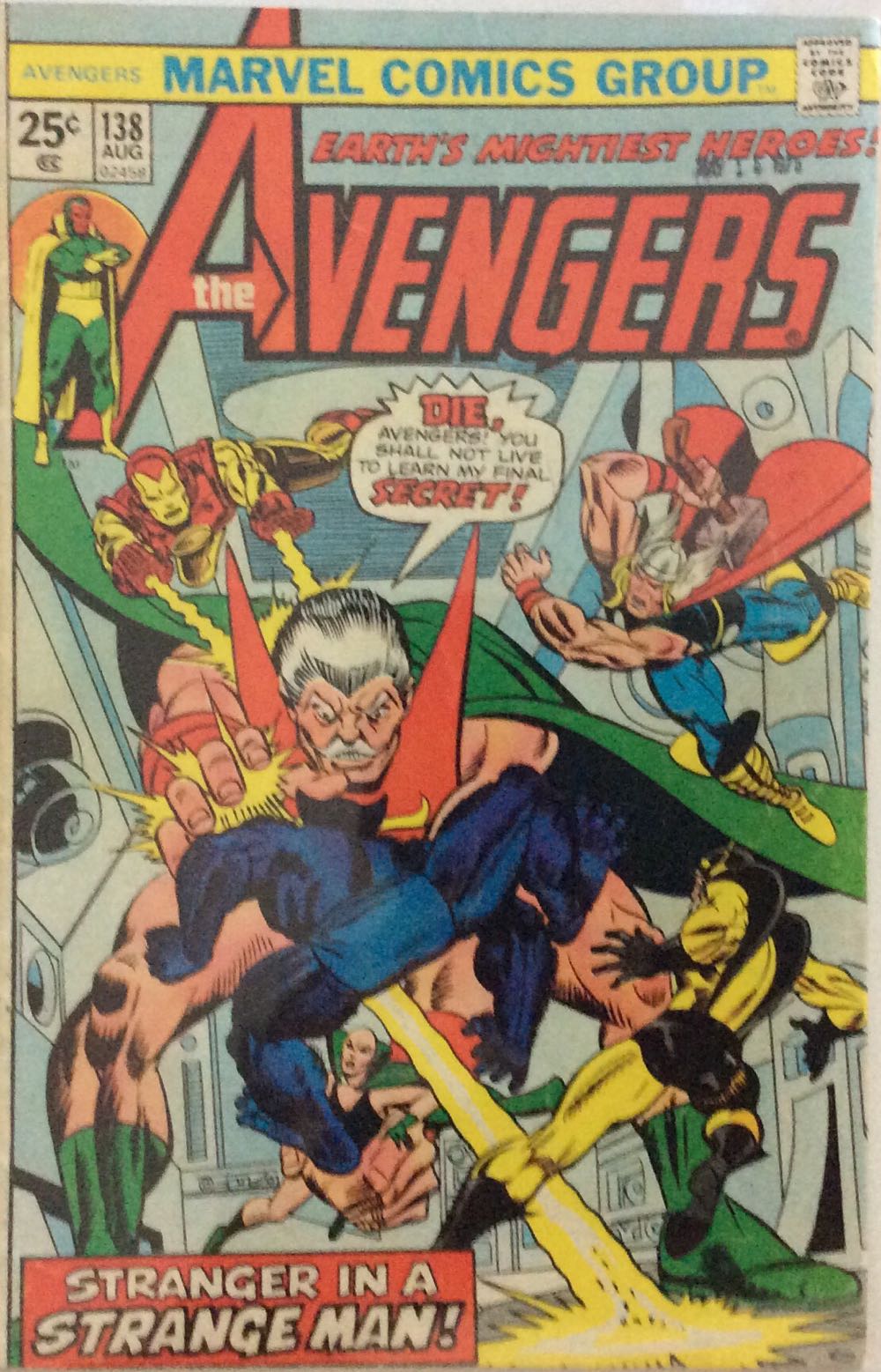 Avengers #138 - Marvel Comics (138 - 08/1975) comic book collectible - Main Image 2