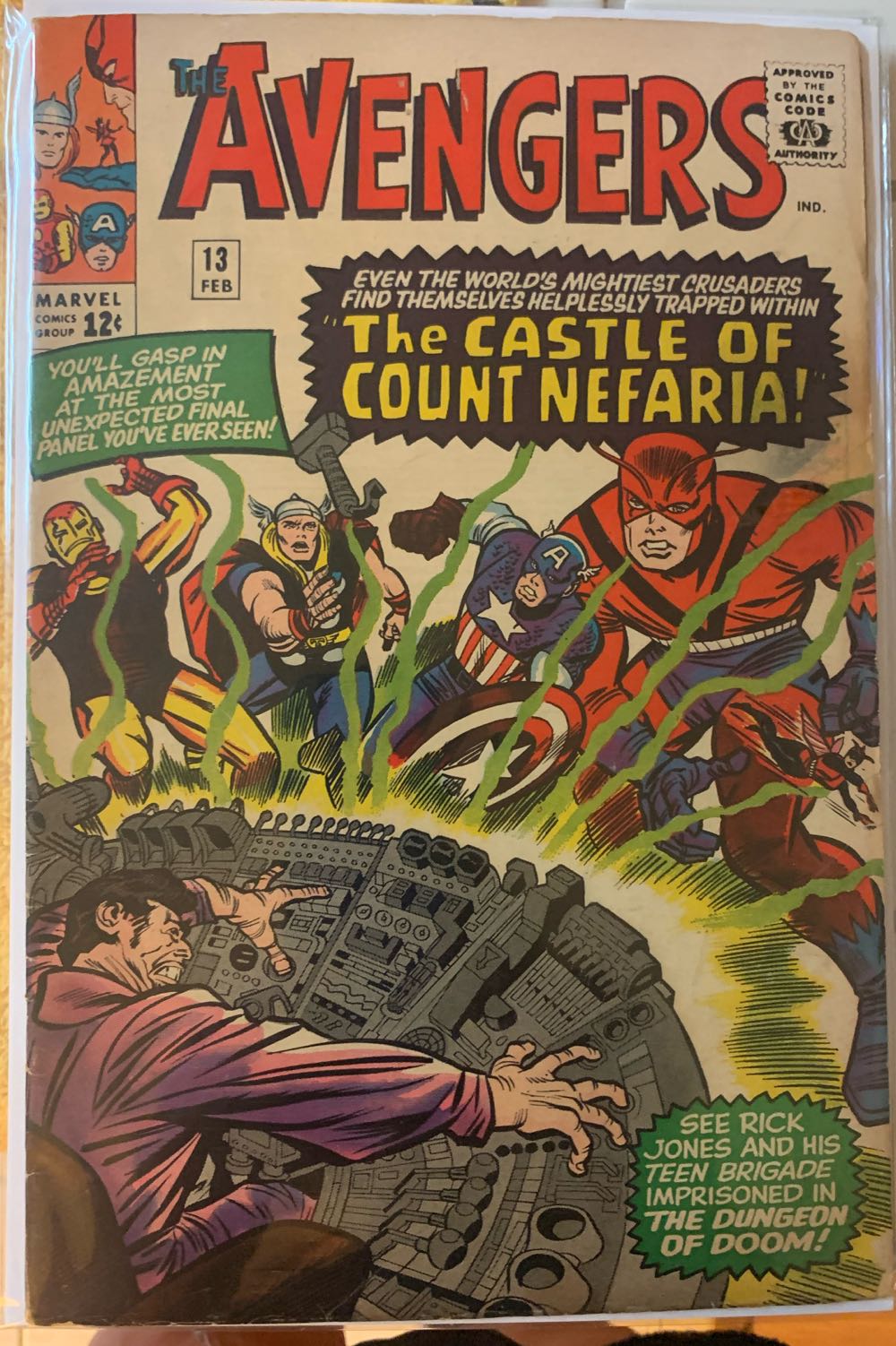 The Avengers - Marvel Comics (13 - Feb 1964) comic book collectible - Main Image 3