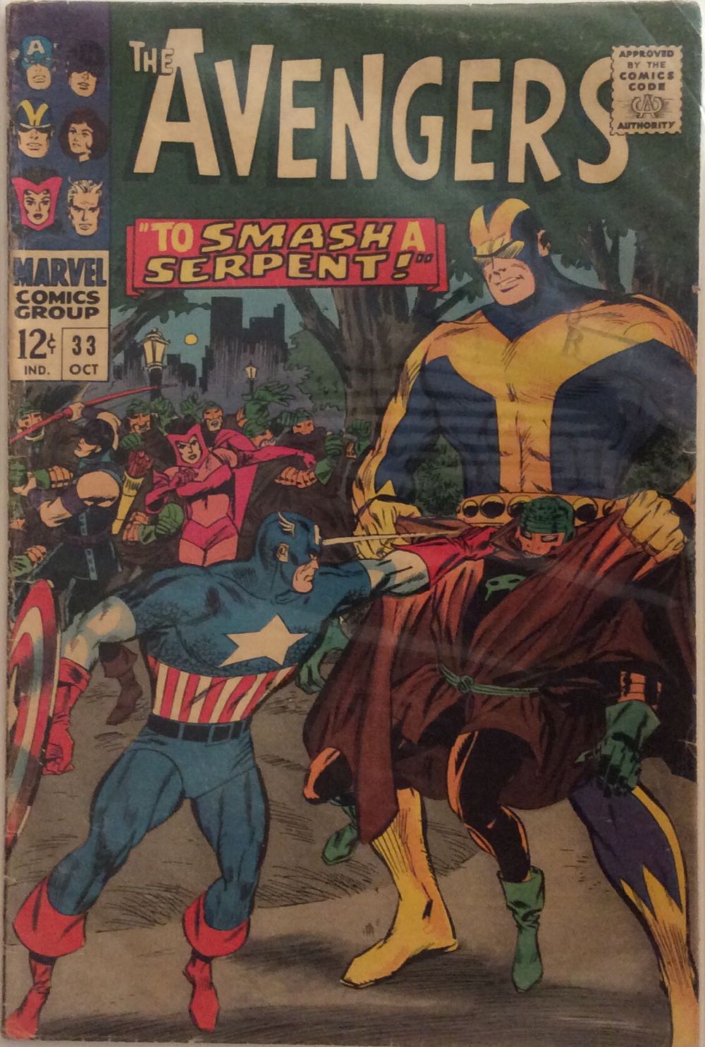The Avengers - Marvel Comics (33 - Oct 1966) comic book collectible - Main Image 2