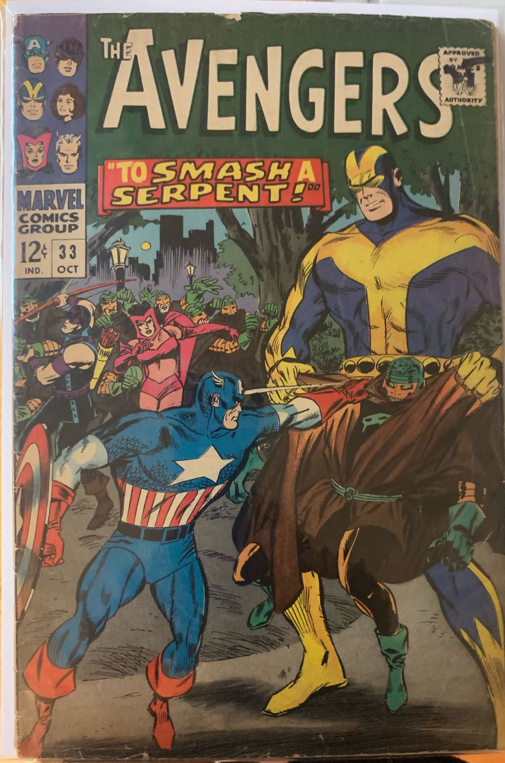 The Avengers - Marvel Comics (33 - Oct 1966) comic book collectible - Main Image 3