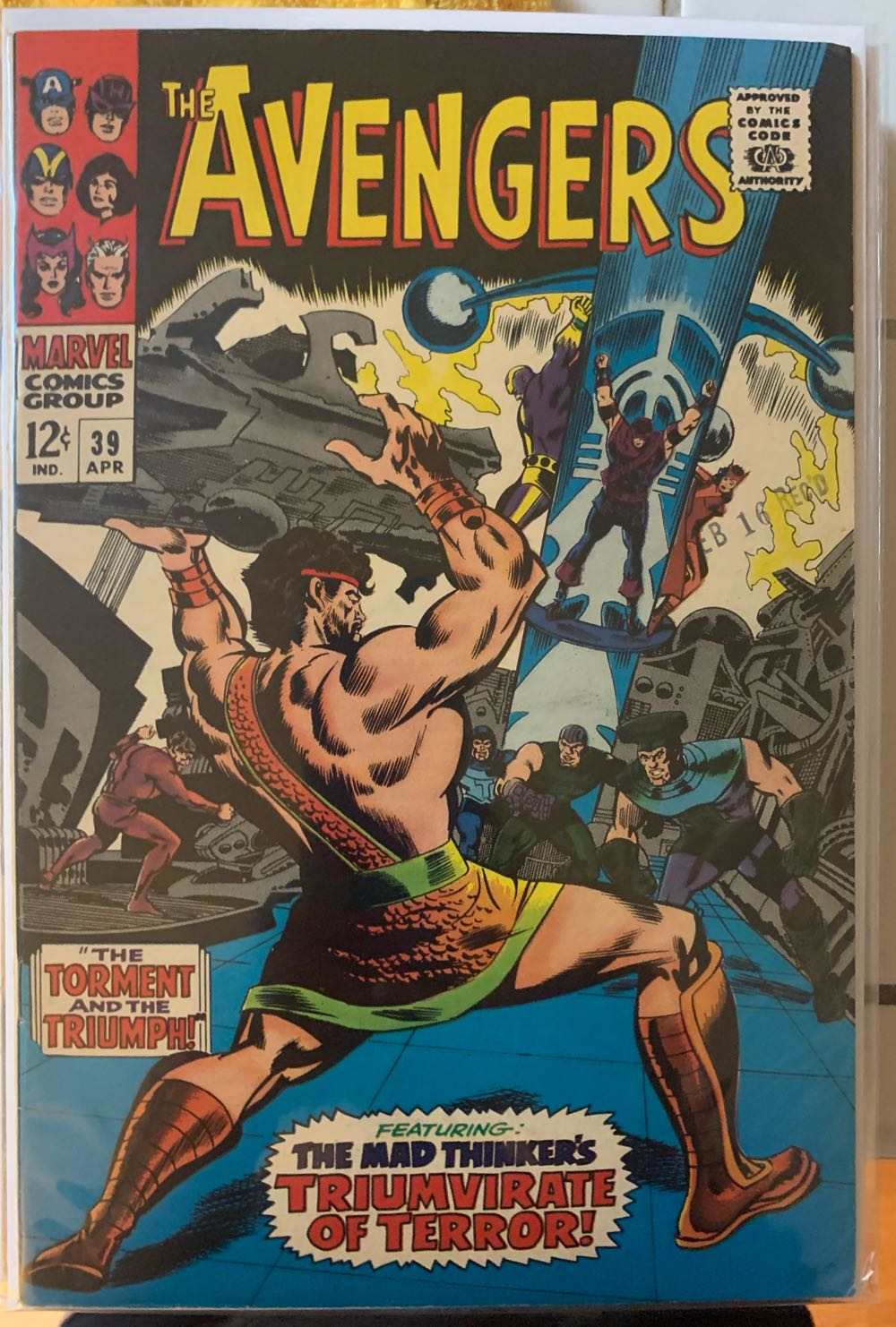 The Avengers - Marvel Comics (39 - Apr 1967) comic book collectible - Main Image 3