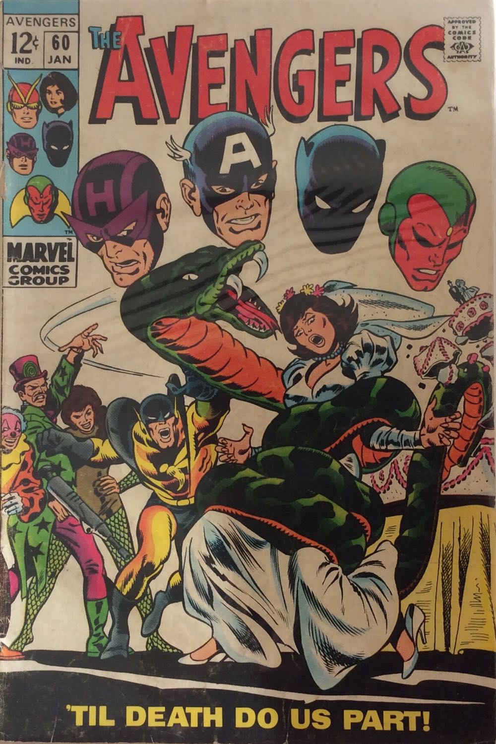 The Avengers 60 2C - Marvel Comics (60 - 01/1969) comic book collectible - Main Image 2
